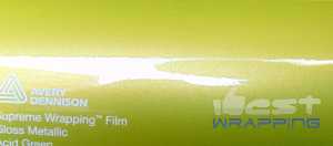 Avery dennison supreme wrapping film gloss metallic acid green bj1090001